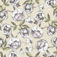 seamless ornament with roses