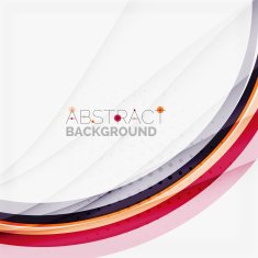 Purple and orange color lines on white N38