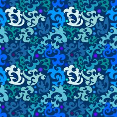 Seamless blue Pattern N8