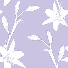Lilles on purple