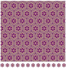 Oriental flower ornament N2