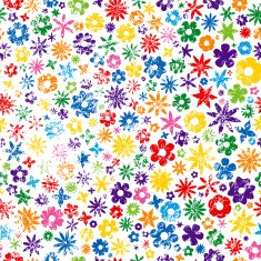 Colorful Grungy Flower Background