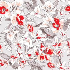 Beautiful flower seamless pattern N6