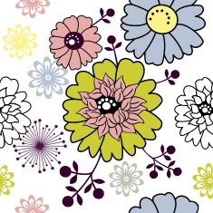 Retro floral seamless background N32