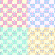 Gift box pattern N2