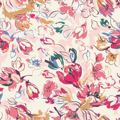 Flower seamless pattern element for design