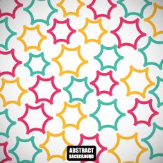 Abstract colored creative polygons on the gray background