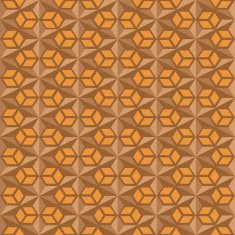Brown seamless pattern with cubes