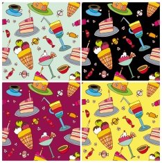 Seamless Dessert Pattern N2