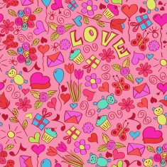 St valentine's seamless pattern N2