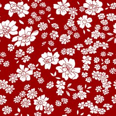 Seamless vector floral pattern in retro style N2