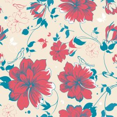 Abstract Elegance seamless floral pattern N10