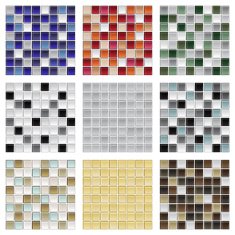 Seamless glass tile background N4