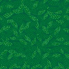 Seamless pattern with leaves green background Vector