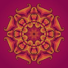 Mandala Beautiful hand drawn flower N4