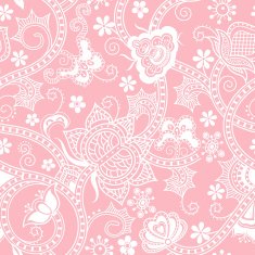 Pink floral pattern N6