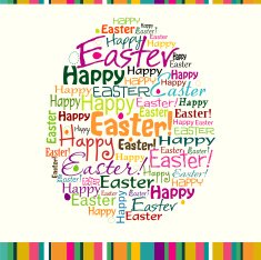 Template Easter greeting card N6