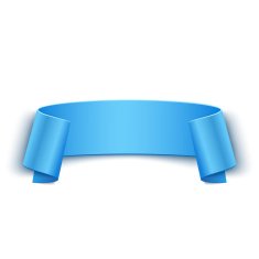 Vector 3d Curved Paper Banner Isolated on Grey Background