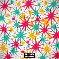 Abstract color modern stars on the gray background