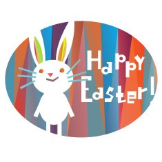 Easter decorative elements in a triangular style N4