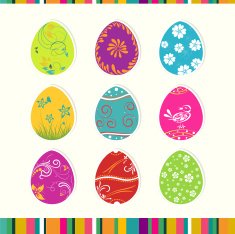 Template Easter greeting card N8