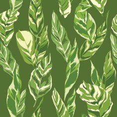 Tropical Leaves Background - Vintage Seamless Pattern N2