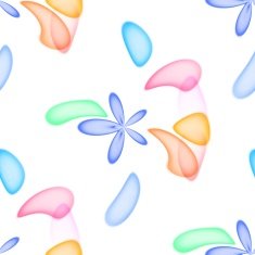 Seamless colored floral pattern or background