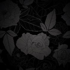 gentle vector seamless floral pattern with roses N3