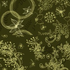 Set of floral seamless patterns N16