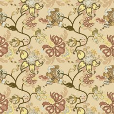 Abstract floral vector seamless pattern N14