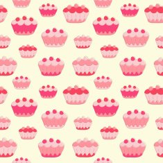 Sweet cakes seamless background