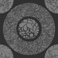 Fantasy abstract floral seamless pattern N5