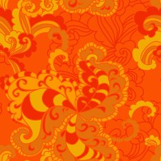 floral seamless background with swirls N5