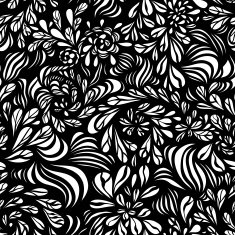 Fantasy abstract floral seamless pattern N9