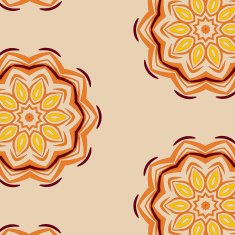 Lace floral ethnic ornament pattern N5