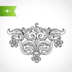 Vintage ornate pattern N6