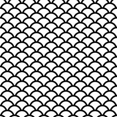 Scales monochrome Seamless Pattern