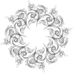 Mandala Skeych Graphic pattern modern ornament