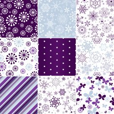 Collection seamless christmas patterns N2