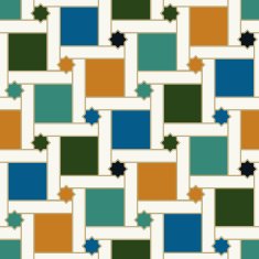 seamless islamic tiles pattern