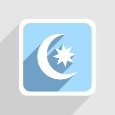 Vector blue icon on gray background Eps10 N16