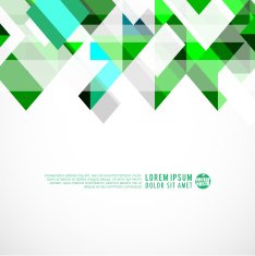 Modern green geometrical template Vector illustration