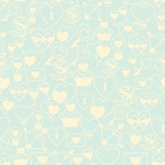 Valentine's and Wedding seamless pattern