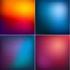 Abstract triangle backgrounds set N5