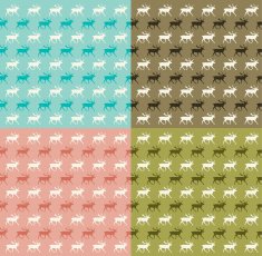 Seamless reindeer pattern