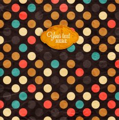 Label on Abstract Vector Background