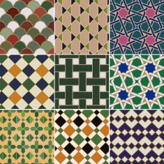 seamless islamic geometric pattern N17