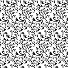 Curly seamless pattern