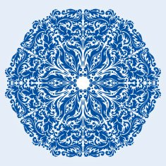 Vector round ornament N12