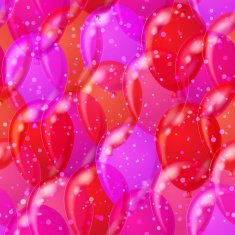 Balloon seamless background pink